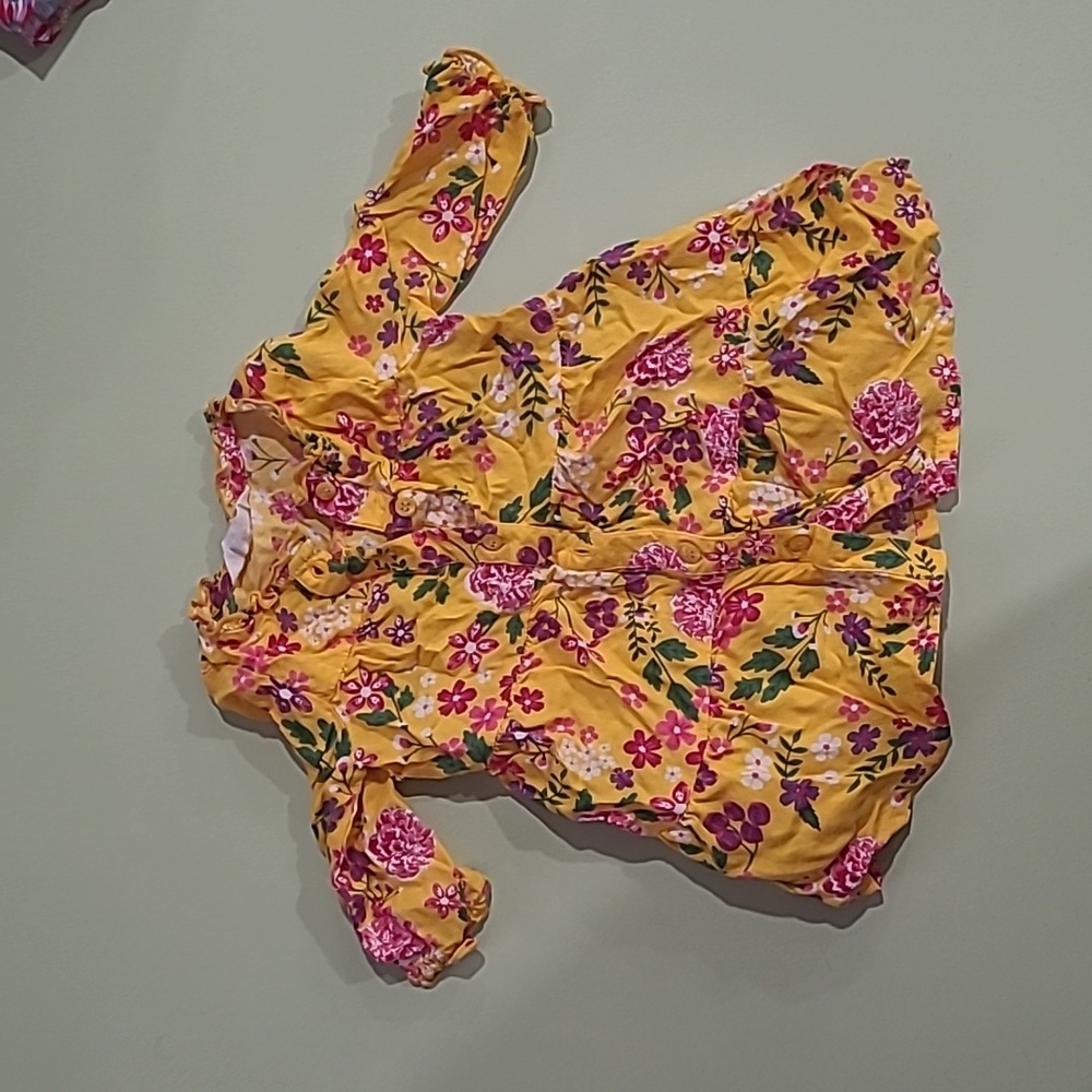 BeeBay 6-9 month long sleeve floral baby girl top